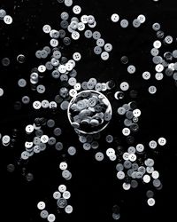 Close-up of bubbles in water