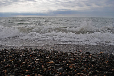 Scenic view of sea against sky