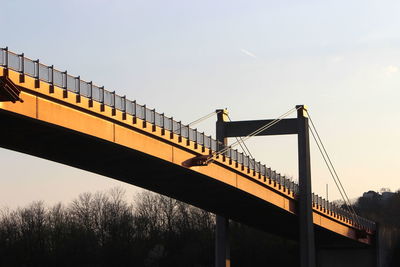 Low angle view of bridge against sky