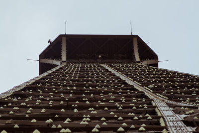 Low angle view of historical building against clear sky