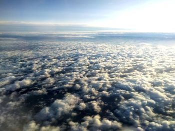 Aerial view of cloudscape against sky