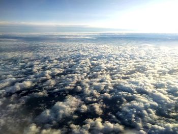 Aerial view of cloudscape against sky