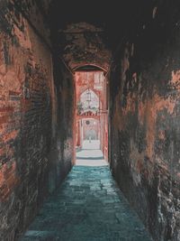 Corridor of historic building