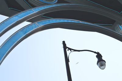 Close-up low angle view of clear sky