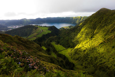 Scenic view of landscape against sky