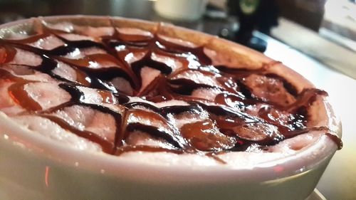 Close-up of chocolate cake