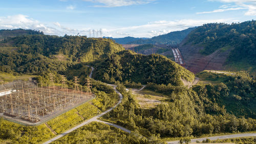 Hydroelectric power plant, with an installed generation a power and transmission system to connect. 