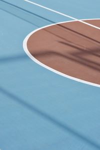 Close-up of basketball hoop