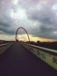 View of road at dusk