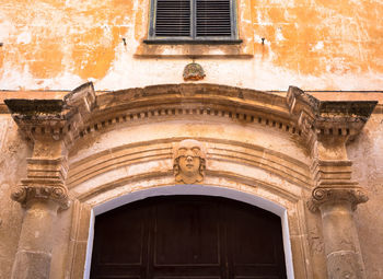 Low angle view of historical building