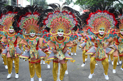 Full frame shot of multi colored umbrellas