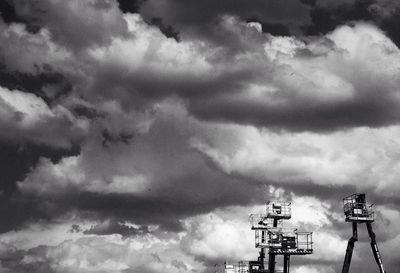 Low angle view of cloudy sky