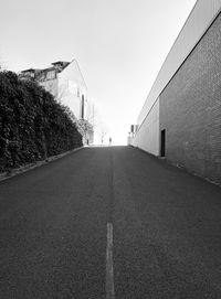 View of road against clear sky