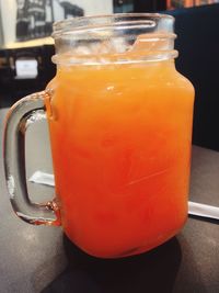 Close-up of orange juice