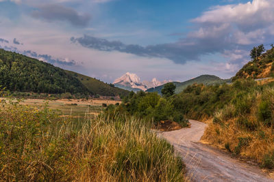 Scenic view of landscape against sky