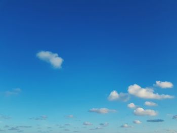 Low angle view of blue sky