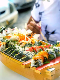 Close-up of food in restaurant