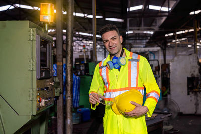 Portrait of man working