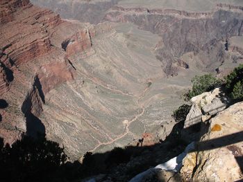 High angle view of mountain landscape