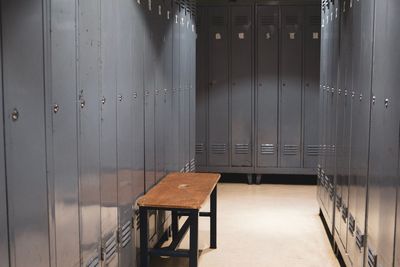 Lockers in room