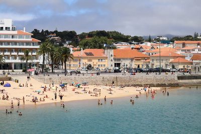 People at beach in cascais