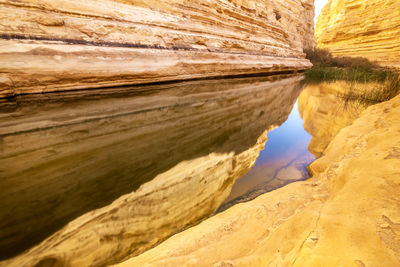 Scenic view of rock formations