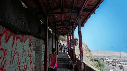 Built structure against blue sky