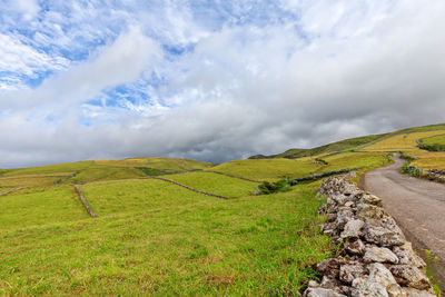 Scenic view of landscape against sky