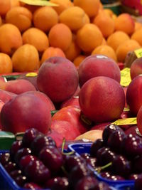 Close-up of fruits for sale at market stall