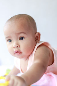 Portrait of cute baby girl