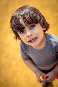 Close-up portrait of a boy