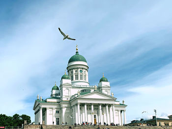 Low angle view of building against sky