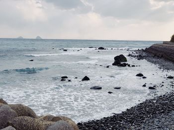 Scenic view of sea against sky