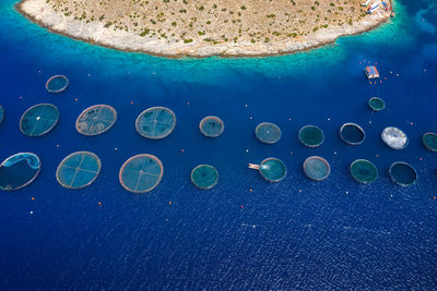 Aerial view of sea