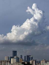 Buildings in city against sky