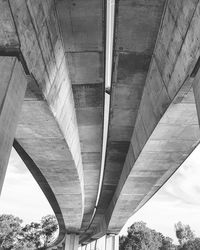 Low angle view of bridge over river