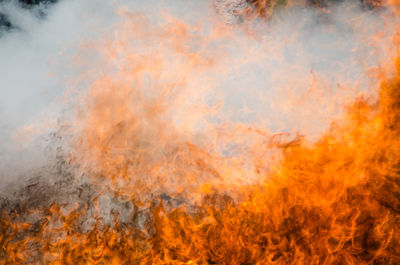 Panoramic view of fire crackers against sky