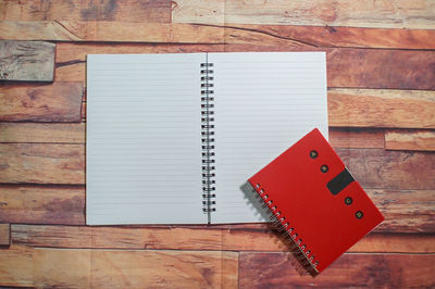 High angle view of pen on table
