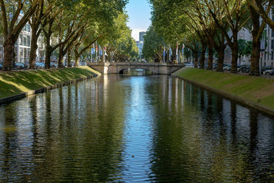 View of bridge over canal