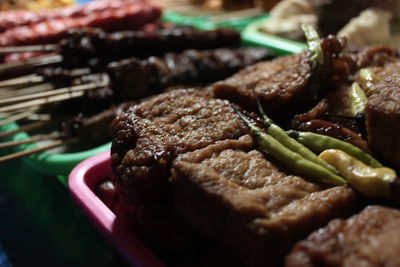 Close-up of food in plate