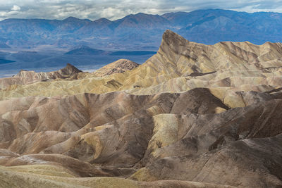 Scenic view of desert against sky