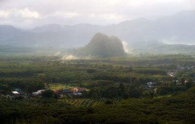 Scenic view of landscape against sky