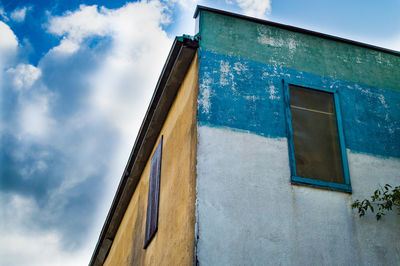 Low angle view of building against sky