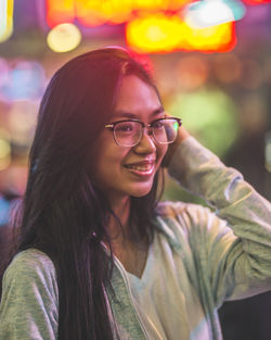 Portrait of a smiling young woman