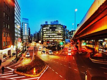 City street at night