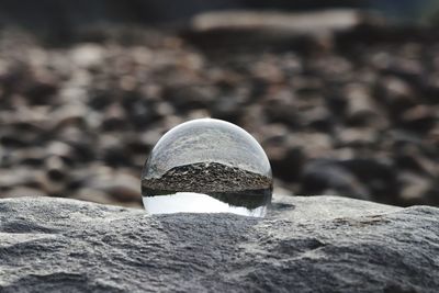Close-up of stones on rock