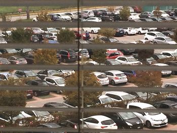 Cars parked in parking lot