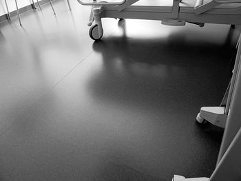 Low section of person on floor