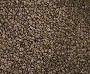 Full frame shot of roasted coffee beans