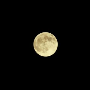 Low angle view of moon in sky